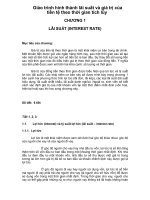 Giáo trình hình thành lãi suất và giá trị của tiền tệ theo thời gian tích lũy p1 pptx