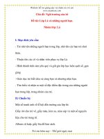 Giáo án chương trình mới: Lớp lá Đề tài: Lớp Lá và những người bạn. docx