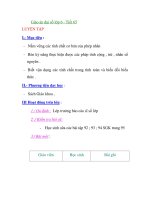 Giáo án đại số lớp 6 - Tiết 65 LUYỆN TẬP potx