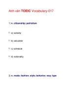 Anh văn TOEIC Vocabulary-017 docx