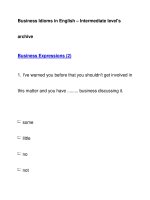 Business Idioms in English – Intermediate level''''sarchiveBusiness Expressions (2) pot