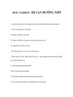 TRẮC NGHIỆM - DỊ VẬT ĐƯỜNG THỞ docx