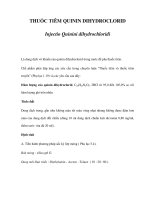 THUỐC TIÊM QUININ DIHYDROCLORID potx