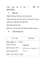 Giáo trình đại số lớp 7 - -Tiết53: ĐƠN THỨC pps