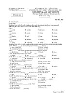 KỲ THI KHẢO SÁT CHẤT LƯỢNG CÁC MÔN THI TỐT NGHIỆP NĂM HỌC 2010- 2011 MÔN TIẾNG ANH LỚP 12 THPT - Mã đề: 363 doc