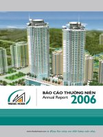 CÔNG TY cổ PHẦN PHÁT TRIỂN NHÀ THỦ đức báo cáo thường niên 2006 cùng bạn nâng cao chất lượng cuộc sống