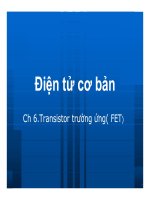 Điện tử học : Transistor trường ứng( FET) part 1 docx
