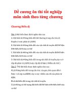 Đề cương ôn thi tốt nghiệp môn sinh theo từng chương Chương Biến dị doc