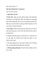 Giáo trình tin học 12 - Bài Thực Hành Số 01- Chương II Tiết 14 (Tiết 2/2 tiết) ppsx