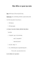 Đặc điểm cơ quan tạo máu pptx