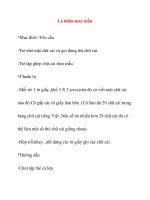 Trò chơi cho bé vào lớp 1: Lá thăm may mắn potx