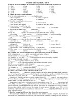 ĐỀ THI THỬ ĐẠI HỌC - SỐ 01 pdf