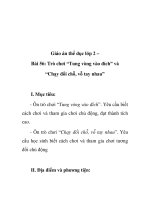 Giáo án thể dục lớp 2 – Bài 56: Trò chơi “Tung vòng vào đích” và “Chạy đổi chỗ, vỗ tay nhau” pps