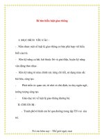 Giáo án chương trình mới: Lớp lá Bé tìm hiểu luật giao thông potx