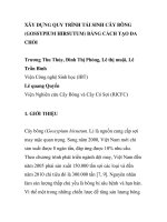 BÁO CÁO KHOA HỌC: 