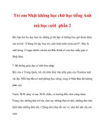 Trẻ em Nhật không học chữ học tiếng Anh mà học cười phần 2 pps