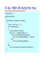 Lập trình Java cơ bản : Luồng và xử lý file part 10 ppsx