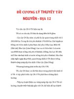 ĐỀ CƯƠNG LÝ THUYẾT TÂY NGUYÊN - ĐỊA 12_2 potx