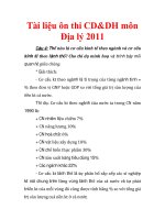 Tài liệu ôn thi CD&DH môn Địa lý 2011 PHẦN 5 docx