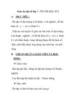 Giáo án đại số lớp 7 - ÔN THI HỌC KÌ I docx