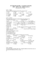 KỲ THI THỬ ĐẠI HỌC – CAO ĐẲNG NĂM 2011 MÔN : TIẾNG ANH KHỐI D ( ĐỀ 13) potx