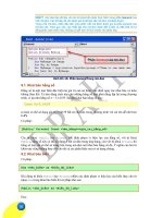 Giáo trình hướng dẫn sử dụng các chương trình thiết kế công trình giao thông bằng VBA phần 8 docx