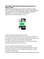 Thủ thuật tăng độ bền và hiệu quả sử dụng pin cho ip