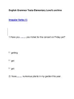 English Grammar Tests-Elementary Level''''s archiveIrregular Verbs (1) pdf