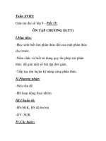 Giáo án đại số lớp 8 - Tiết 35: ÔN TẬP CHƯƠNG II (TT) ppt