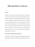 Phẫu thuật điều trị vô sinh nam ppt