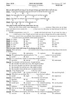 TEST OF ENGLISH TIME ALOTTED 45 potx