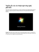 Nguồn gốc của các thuật ngữ công nghệ phổ biến potx