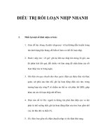 ĐIỀU TRỊ RỐI LOẠN NHỊP NHANH doc