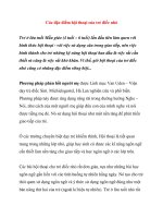 Giáo án cho trẻ khiếm thính: Các đặc điểm hội thoại của trẻ điếc nhỏ doc