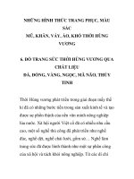 ĐỒ TRANG SỨC THỜI HÙNG VƯƠNG QUA CHẤT LIỆU ĐÁ, ĐỒNG, VÀNG, NGỌC, MÃ NÃO, THỦY TINH - PHẦN 2 ppsx