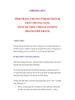 CHOÁNG SỐ 4: TÌNH TRẠNG CHOÁNG Ở BỆNH NHÂN BỊ CHẤN THƯƠNG NẶNG pptx