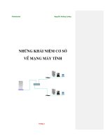 Những khái niệm cơ sở về mạng máy tính part 1 ppt