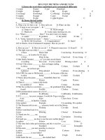 ĐỀ LUYỆN THI TIẾNG ANH HỆ 3 NĂM docx