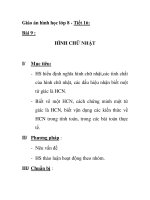 Giáo án hình học lớp 8 - Tiết 16:HÌNH CHỮ NHẬT pps