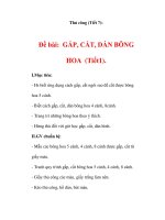 THỦ CÔNG LỚP 3: Đề bài: GẤP, CẮT, DÁN BÔNG HOA (Bài 1) pptx