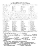 ĐỀ THAM KHẢO ÔN THI ĐẠI HỌC NĂM 2011 pot