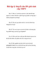Bài tập lý thuyết cho HS giỏi sinh cấp THPT_2 ppt