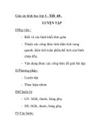 Giáo án hình học lớp 8 - Tiết 68 . LUYỆN TẬP pdf