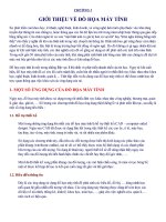 Đồ họa máy tính : GIỚI THIỆU VỀ ĐỒ HỌA MÁY TÍNH part 1 ppt