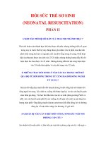 HỒI SỨC TRẺ SƠ SINH (NEONATAL RESUSCITATION) PHẦN II doc