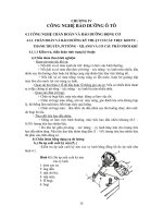 Giáo trình công nghệ bảo dưỡng và sửa chữa ô tô - Chương 4 docx