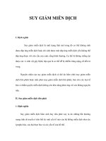 SUY GIẢM MIỄN DỊCH ppt
