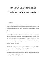 RỐI LOẠN QUÁ TRÌNH PHÁT TRIỂN TỔ CHỨC U ĐỘC – Phần 1 pot