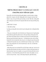 Giáo trình nghiệp vụ hướng dẫn - CHƯƠNG II NHỮNG PHẨM CHẤT VÀ NĂNG LỰC CẦN CÓ Ở HƯỚNG DẪN VIÊN DU LỊCH pot