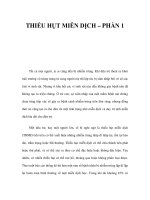 THIẾU HỤT MIỄN DỊCH – PHẦN 1 doc